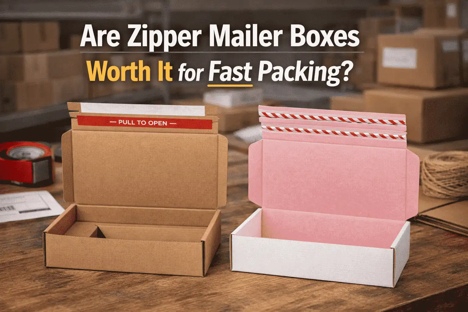 Are Zipper Mailer Boxes Worth It for Fast Packing?